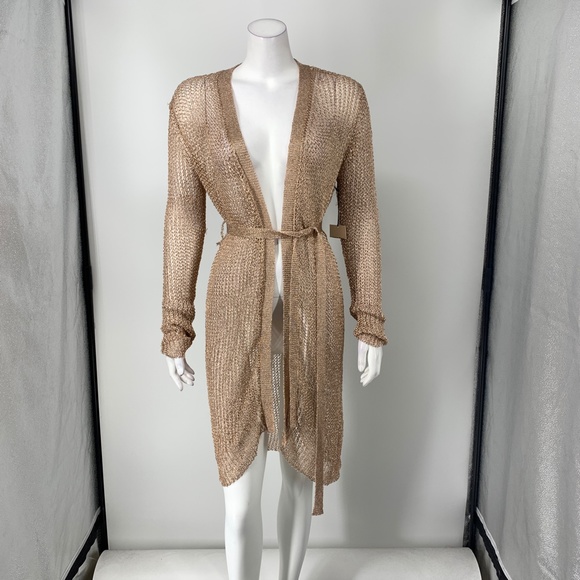 superdown Tan Open-Front Cardigan - Picture 4 of 9